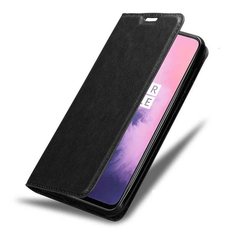 Cadorabo Hülle kompatibel mit OnePlus 6T Schutzhülle mit Magnetverschluss, Standfunktion und Kartenfach
