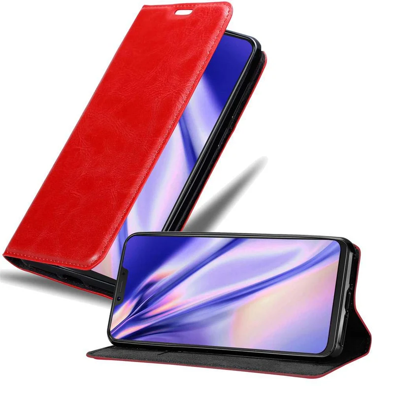 Cadorabo Hülle kompatibel mit Cubot P20 Schutzhülle mit Magnetverschluss, Standfunktion und Kartenfach