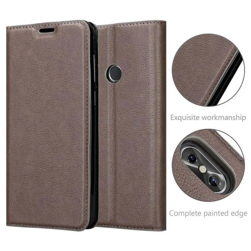 Cadorabo Hülle kompatibel mit Cubot P20 Schutzhülle mit Magnetverschluss, Standfunktion und Kartenfach