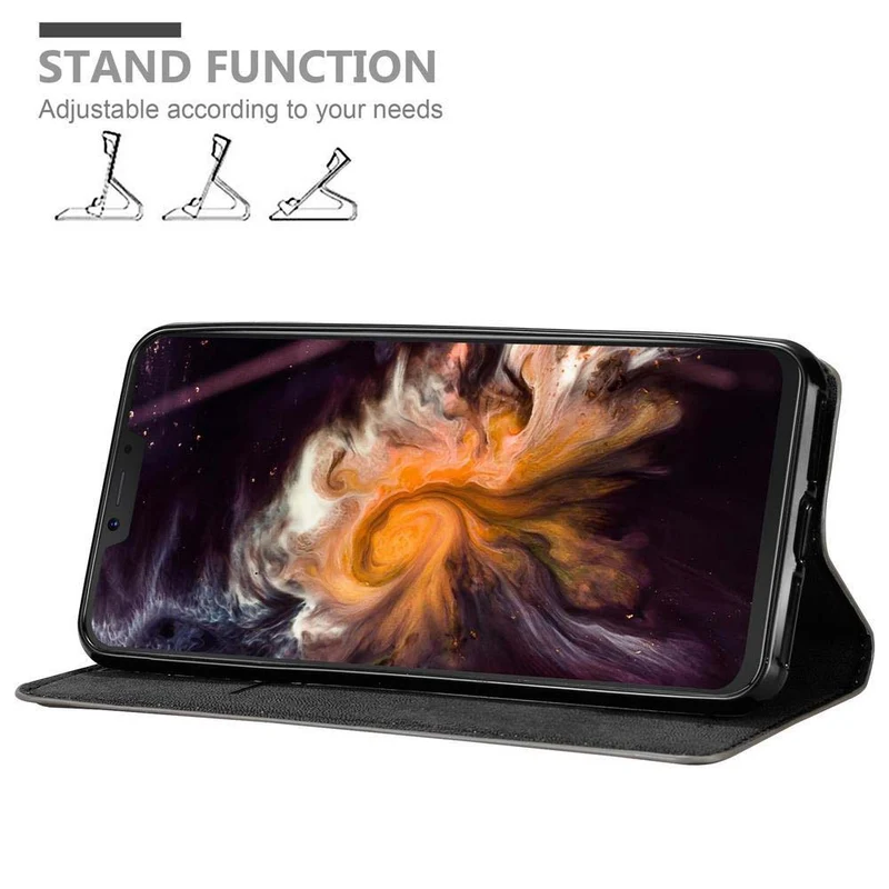 Cadorabo Hülle kompatibel mit Cubot P20 Schutzhülle mit Magnetverschluss, Standfunktion und Kartenfach