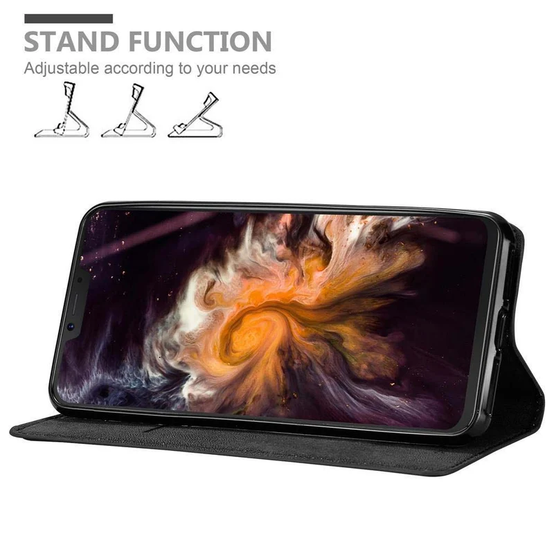 Cadorabo Hülle kompatibel mit Cubot P20 Schutzhülle mit Magnetverschluss, Standfunktion und Kartenfach