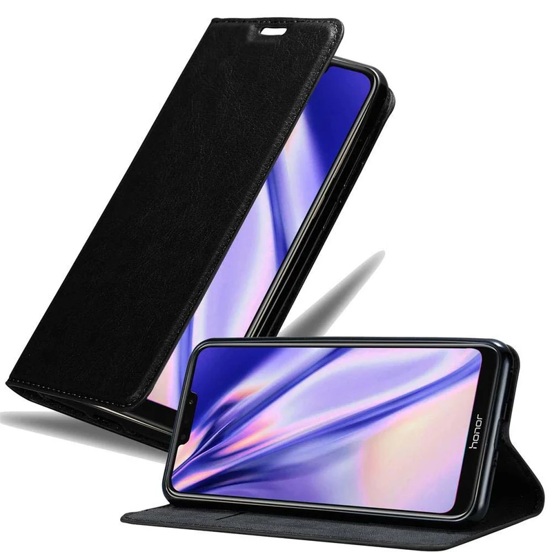 Cadorabo Hülle kompatibel mit Honor 8C Schutzhülle mit Magnetverschluss, Standfunktion und Kartenfach