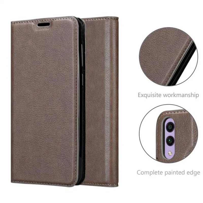Cadorabo Hülle kompatibel mit Honor 8C Schutzhülle mit Magnetverschluss, Standfunktion und Kartenfach