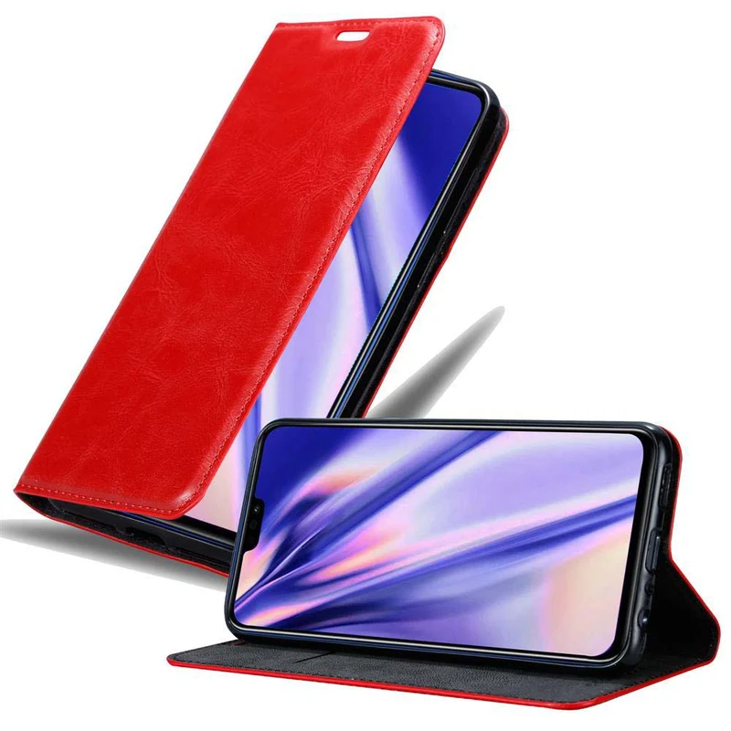 Cadorabo Hülle kompatibel mit Honor 8X Schutzhülle mit Magnetverschluss, Standfunktion und Kartenfach