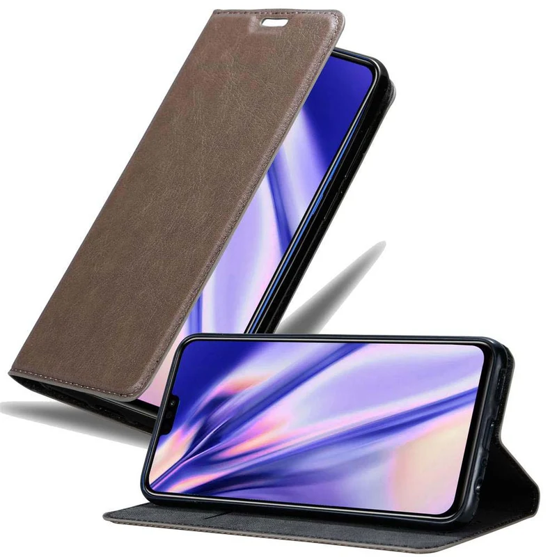 Cadorabo Hülle kompatibel mit Honor 8X Schutzhülle mit Magnetverschluss, Standfunktion und Kartenfach