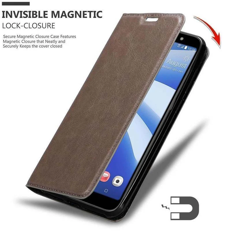 Cadorabo Hülle kompatibel mit HTC U12 LIFE Schutzhülle mit Magnetverschluss, Standfunktion und Kartenfach