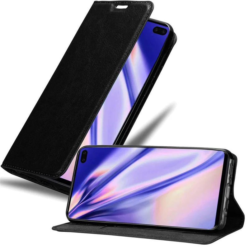 Cadorabo Hülle kompatibel mit Samsung Galaxy S10 PLUS Schutzhülle mit Magnetverschluss, Standfunktion und Kartenfach
