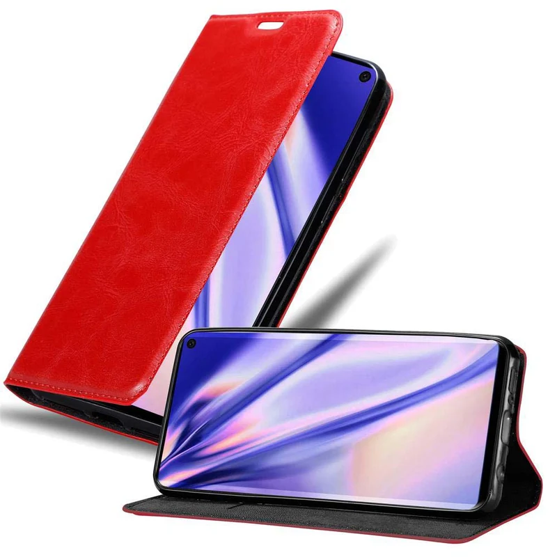 Cadorabo Hülle kompatibel mit Samsung Galaxy S10 4G Schutzhülle mit Magnetverschluss, Standfunktion und Kartenfach