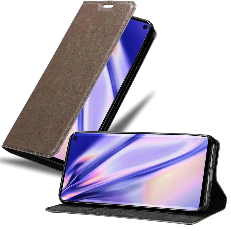 Cadorabo Hülle kompatibel mit Samsung Galaxy S10 4G Schutzhülle mit Magnetverschluss, Standfunktion und Kartenfach
