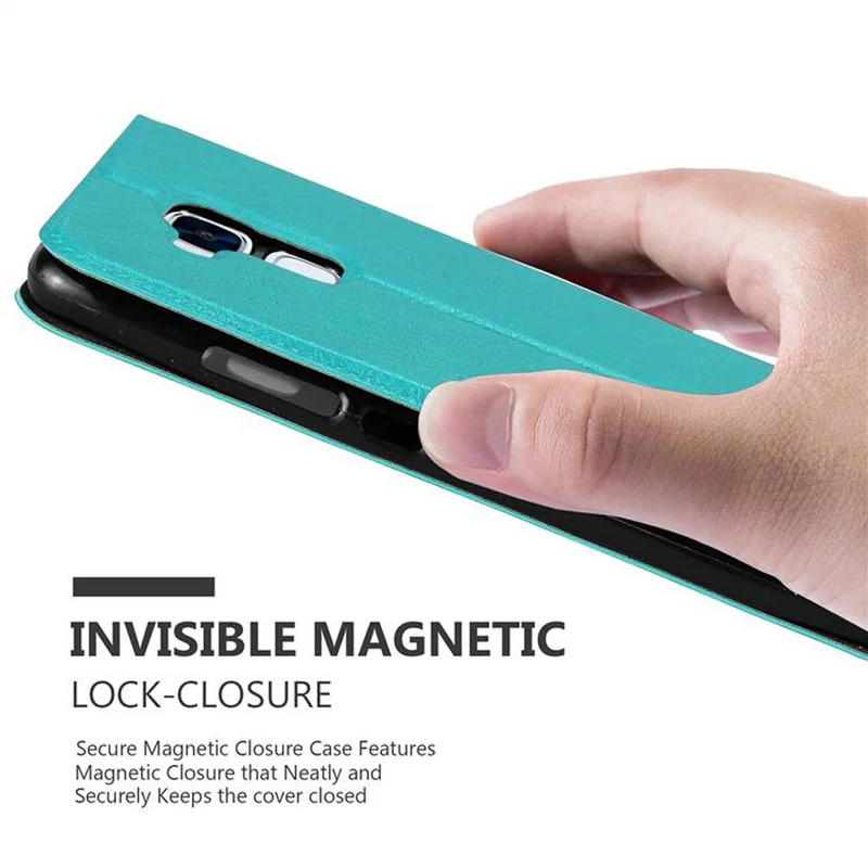 Cadorabo Hülle kompatibel mit Honor 5C Schutzhülle mit Magnetverschluss, Standfunktion und 2 Sichtfenstern
