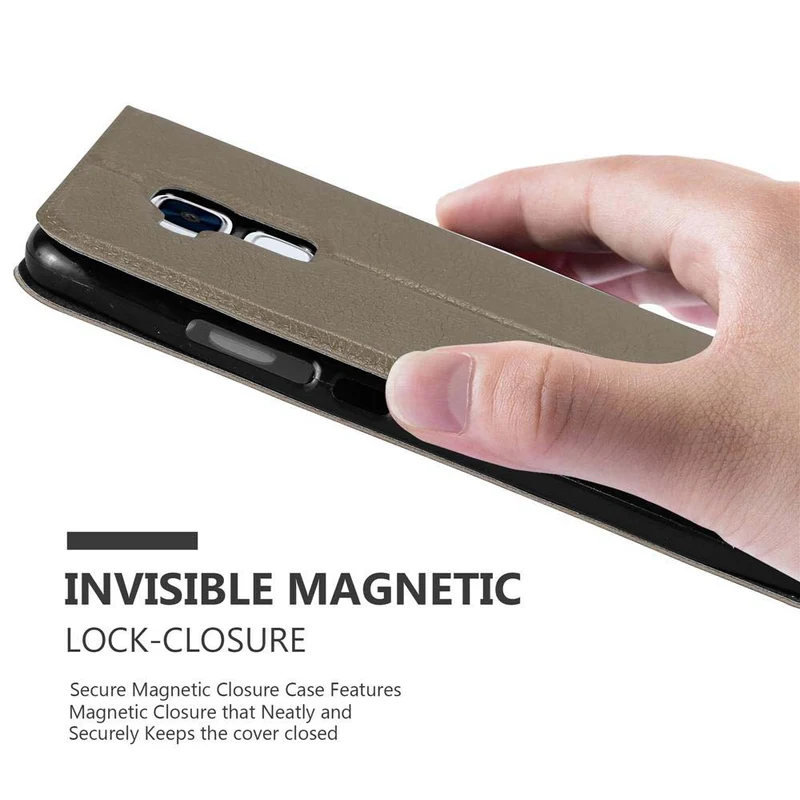 Cadorabo Hülle kompatibel mit Honor 5C Schutzhülle mit Magnetverschluss, Standfunktion und 2 Sichtfenstern