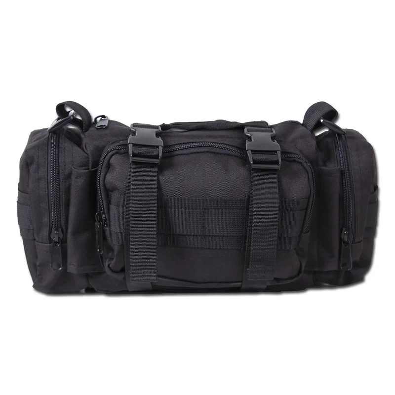 Schultertasche Tactical schwarz