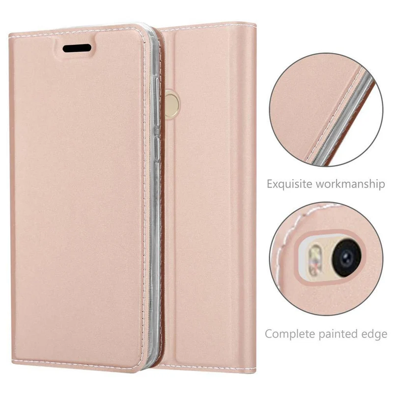 Cadorabo Hülle kompatibel mit Xiaomi Mi MAX 2 Schutzhülle mit Magnetverschluss, Standfunktion und Kartenfach