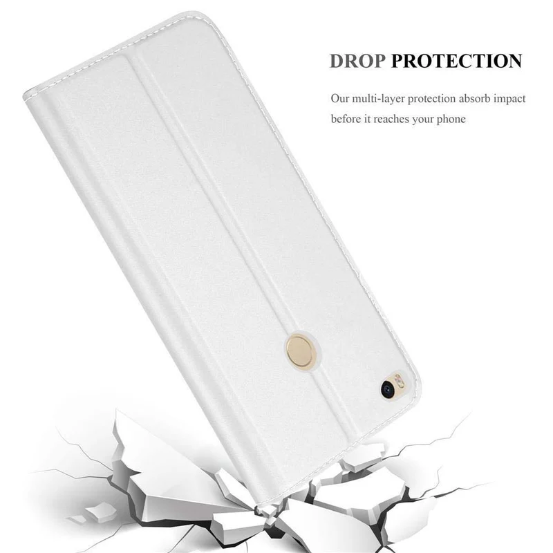Cadorabo Hülle kompatibel mit Xiaomi Mi MAX 2 Schutzhülle mit Magnetverschluss, Standfunktion und Kartenfach
