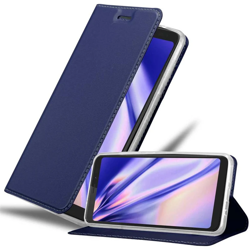 Cadorabo Hülle kompatibel mit WIKO VIEW XL Schutzhülle mit Magnetverschluss, Standfunktion und Kartenfach