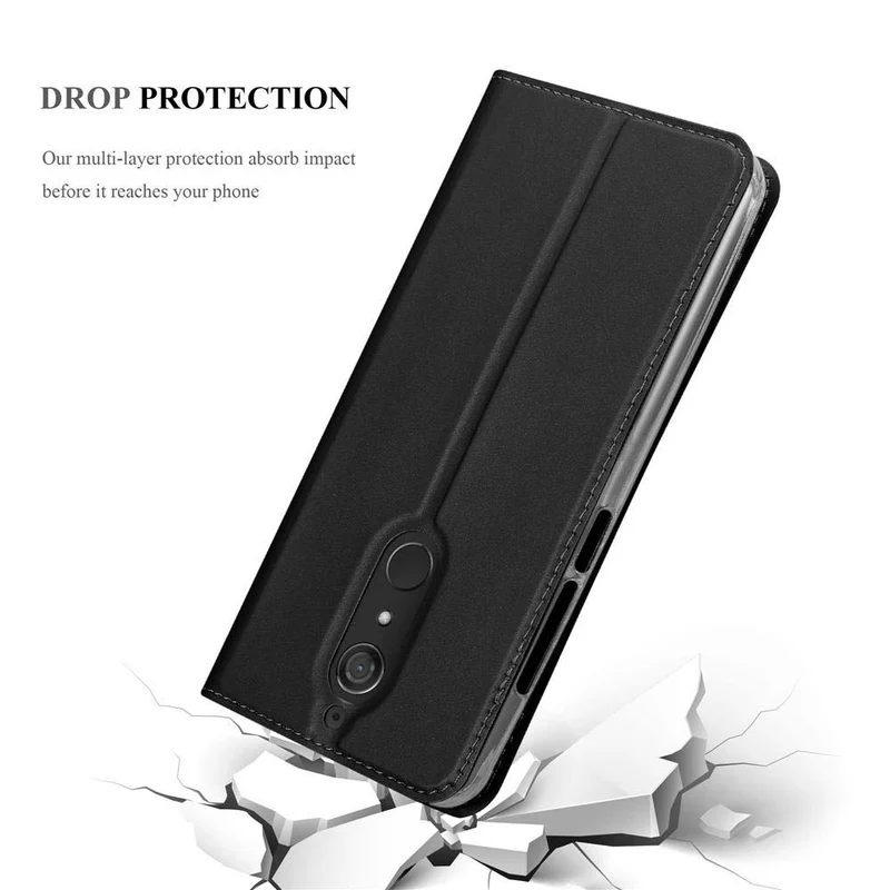 Cadorabo Hülle kompatibel mit WIKO VIEW XL Schutzhülle mit Magnetverschluss, Standfunktion und Kartenfach