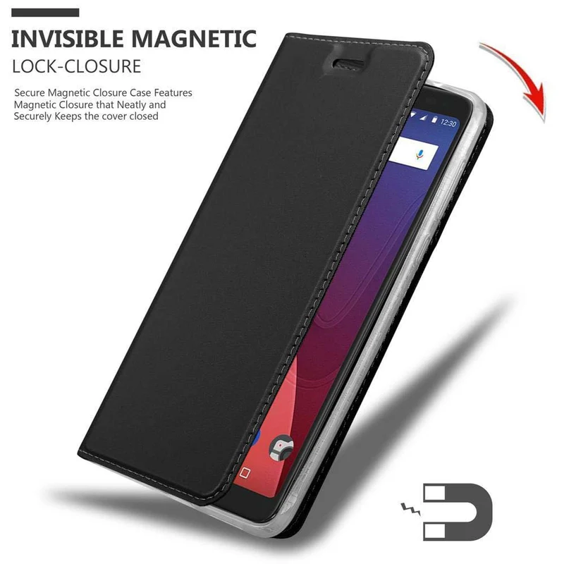 Cadorabo Hülle kompatibel mit WIKO VIEW XL Schutzhülle mit Magnetverschluss, Standfunktion und Kartenfach