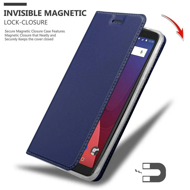 Cadorabo Hülle kompatibel mit WIKO VIEW XL Schutzhülle mit Magnetverschluss, Standfunktion und Kartenfach