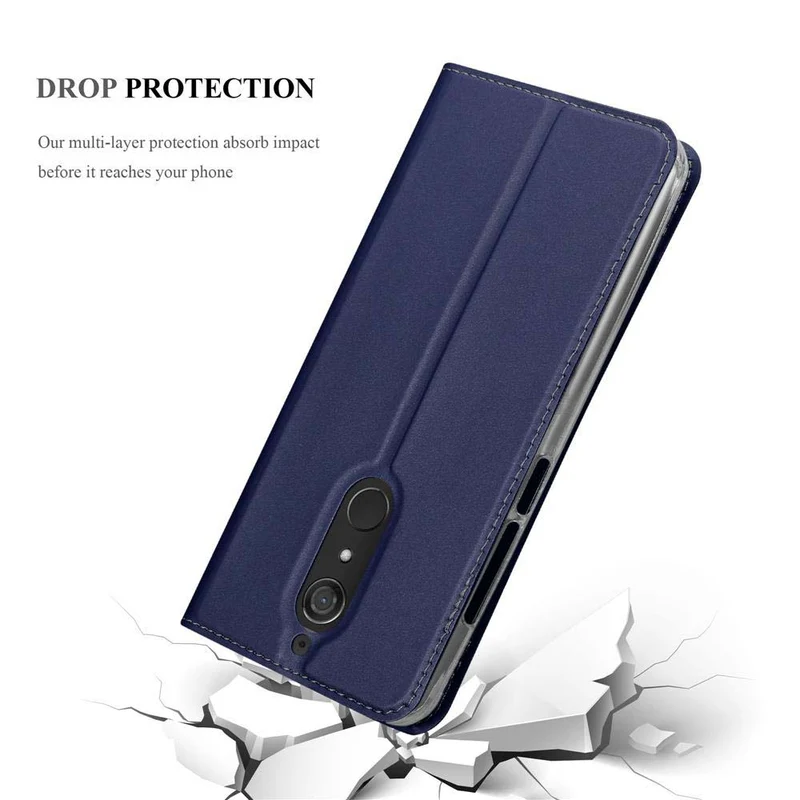 Cadorabo Hülle kompatibel mit WIKO VIEW XL Schutzhülle mit Magnetverschluss, Standfunktion und Kartenfach