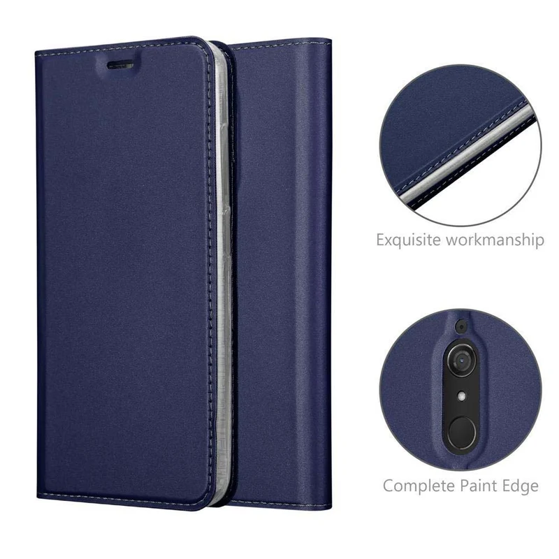 Cadorabo Hülle kompatibel mit WIKO VIEW XL Schutzhülle mit Magnetverschluss, Standfunktion und Kartenfach