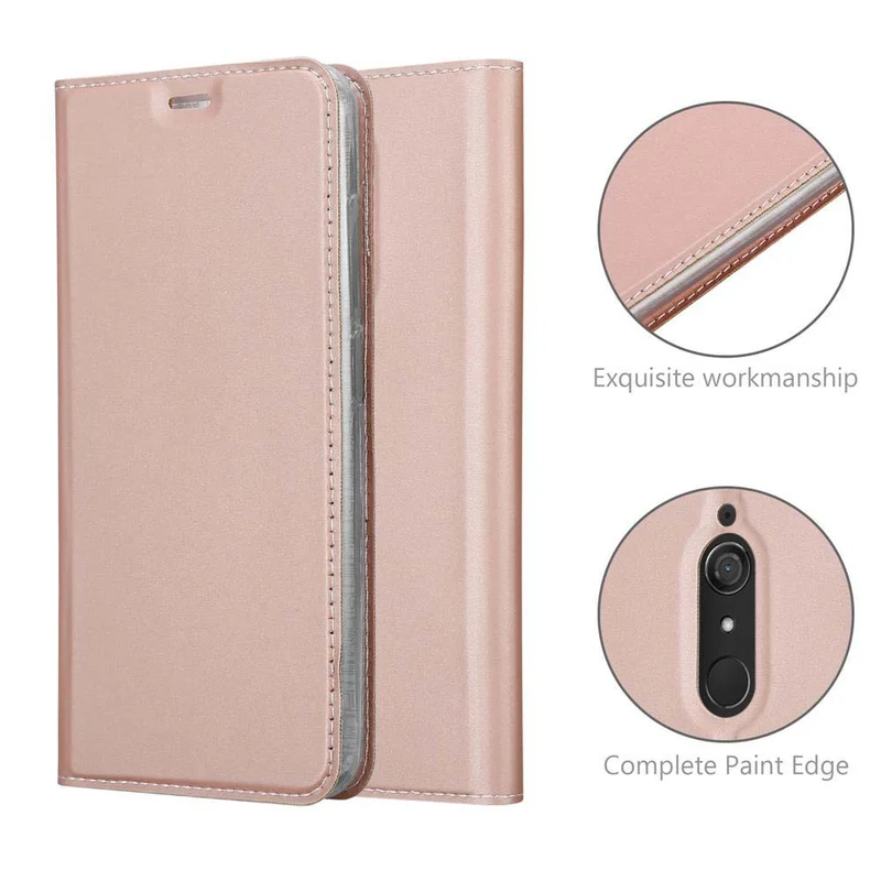 Cadorabo Hülle kompatibel mit WIKO VIEW XL Schutzhülle mit Magnetverschluss, Standfunktion und Kartenfach