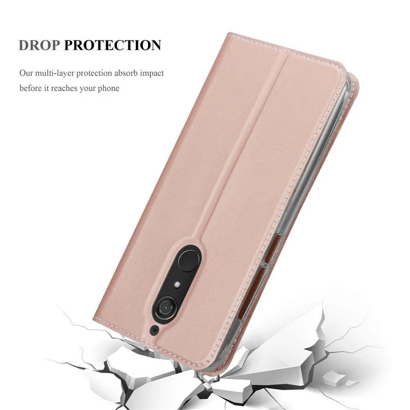 Cadorabo Hülle kompatibel mit WIKO VIEW XL Schutzhülle mit Magnetverschluss, Standfunktion und Kartenfach