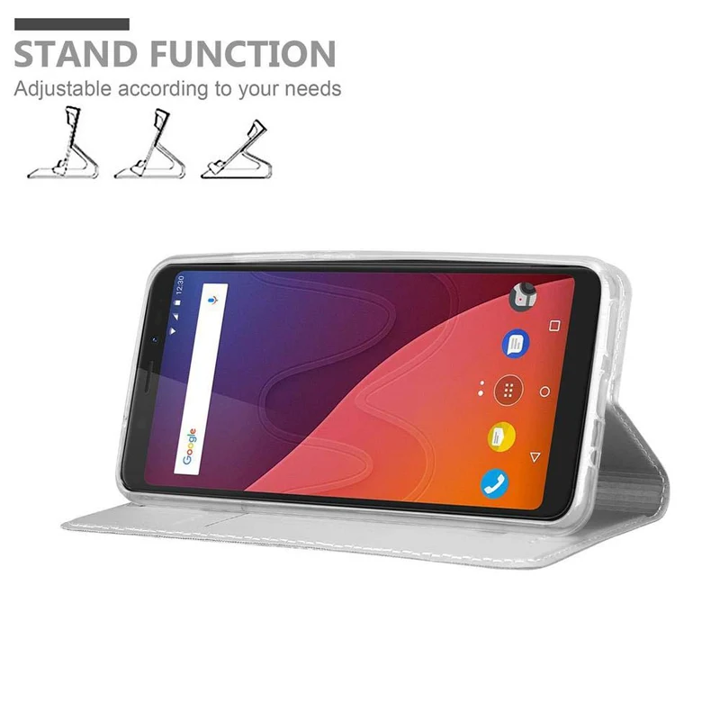 Cadorabo Hülle kompatibel mit WIKO VIEW XL Schutzhülle mit Magnetverschluss, Standfunktion und Kartenfach
