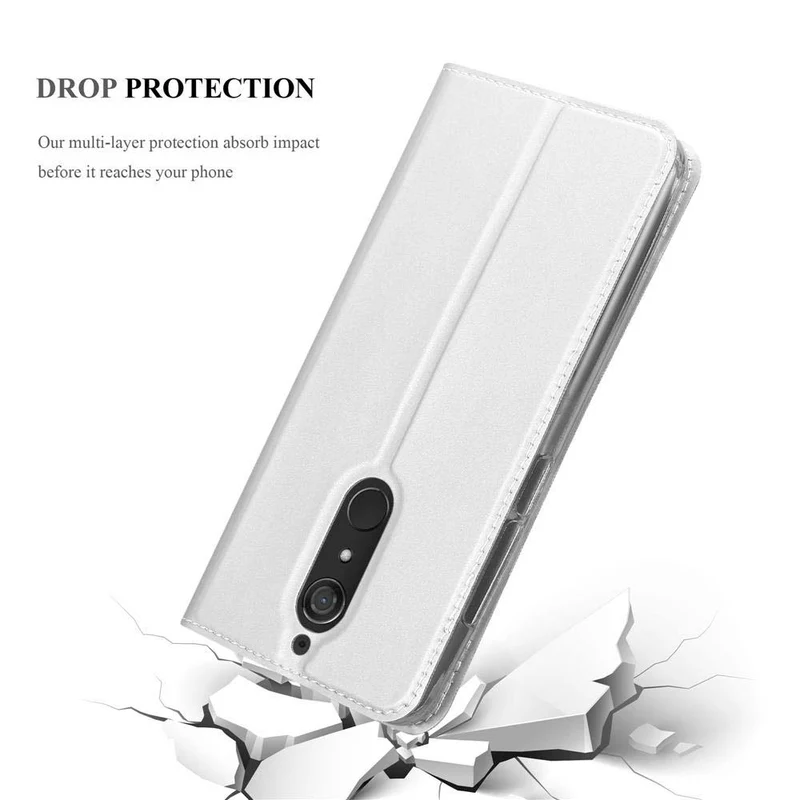 Cadorabo Hülle kompatibel mit WIKO VIEW XL Schutzhülle mit Magnetverschluss, Standfunktion und Kartenfach