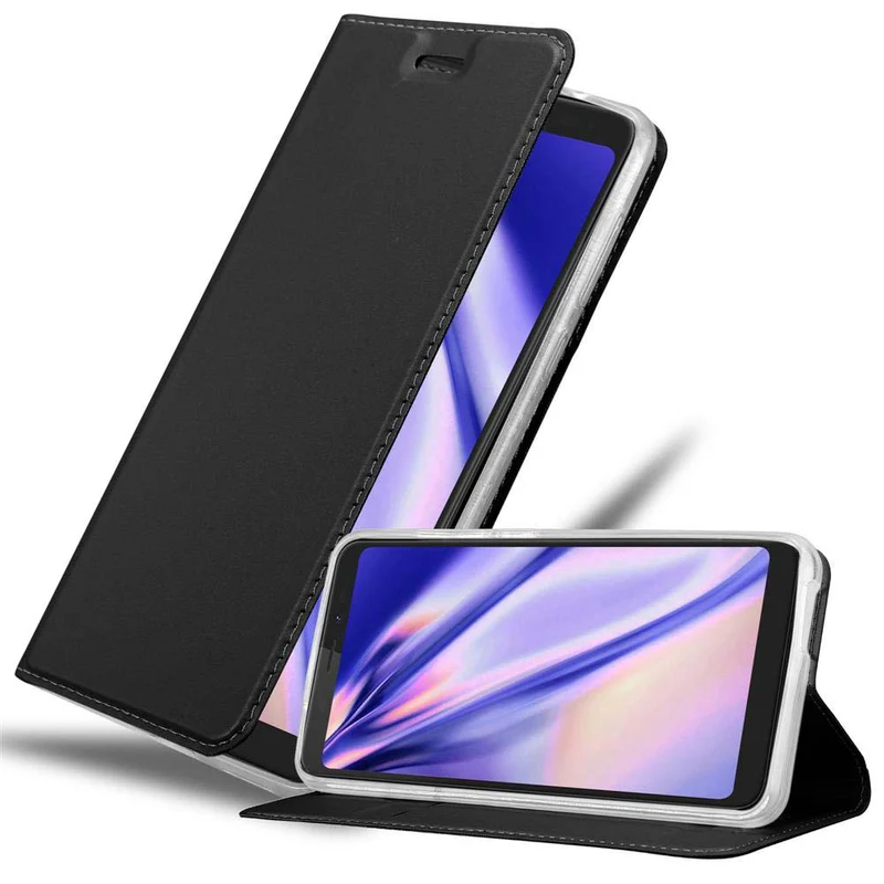 Cadorabo Hülle kompatibel mit WIKO VIEW Schutzhülle mit Magnetverschluss, Standfunktion und Kartenfach