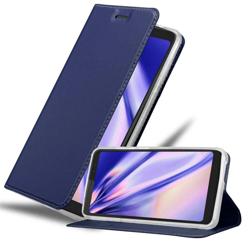 Cadorabo Hülle kompatibel mit WIKO VIEW Schutzhülle mit Magnetverschluss, Standfunktion und Kartenfach