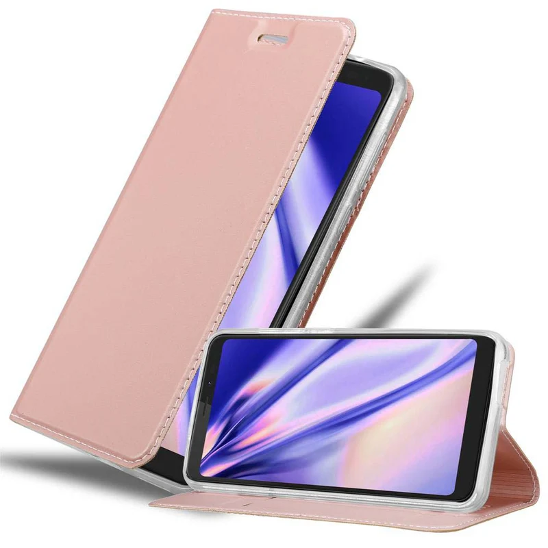 Cadorabo Hülle kompatibel mit WIKO VIEW Schutzhülle mit Magnetverschluss, Standfunktion und Kartenfach