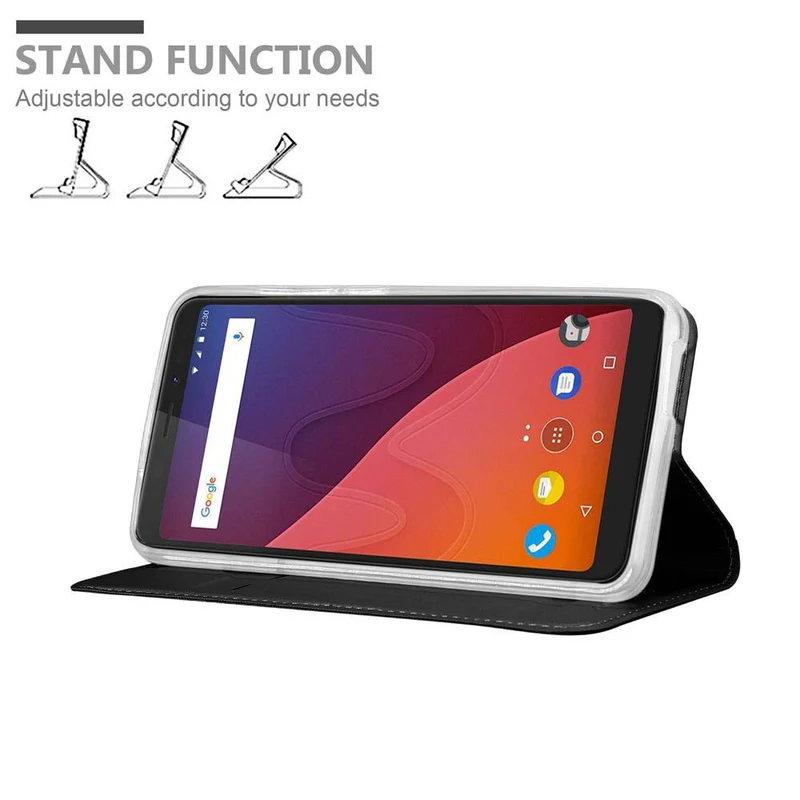 Cadorabo Hülle kompatibel mit WIKO VIEW Schutzhülle mit Magnetverschluss, Standfunktion und Kartenfach