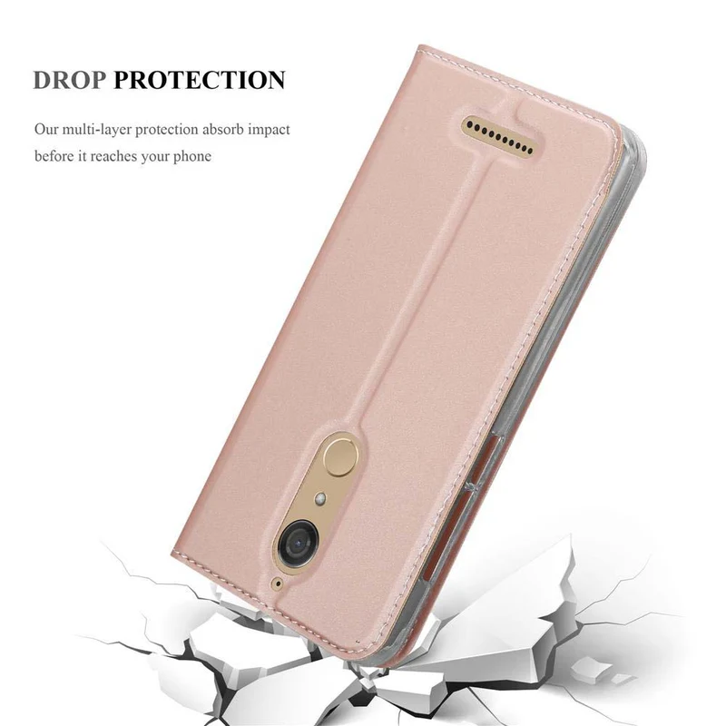 Cadorabo Hülle kompatibel mit WIKO VIEW Schutzhülle mit Magnetverschluss, Standfunktion und Kartenfach