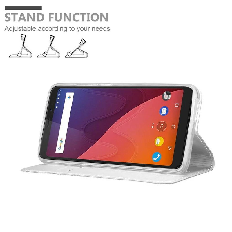 Cadorabo Hülle kompatibel mit WIKO VIEW Schutzhülle mit Magnetverschluss, Standfunktion und Kartenfach
