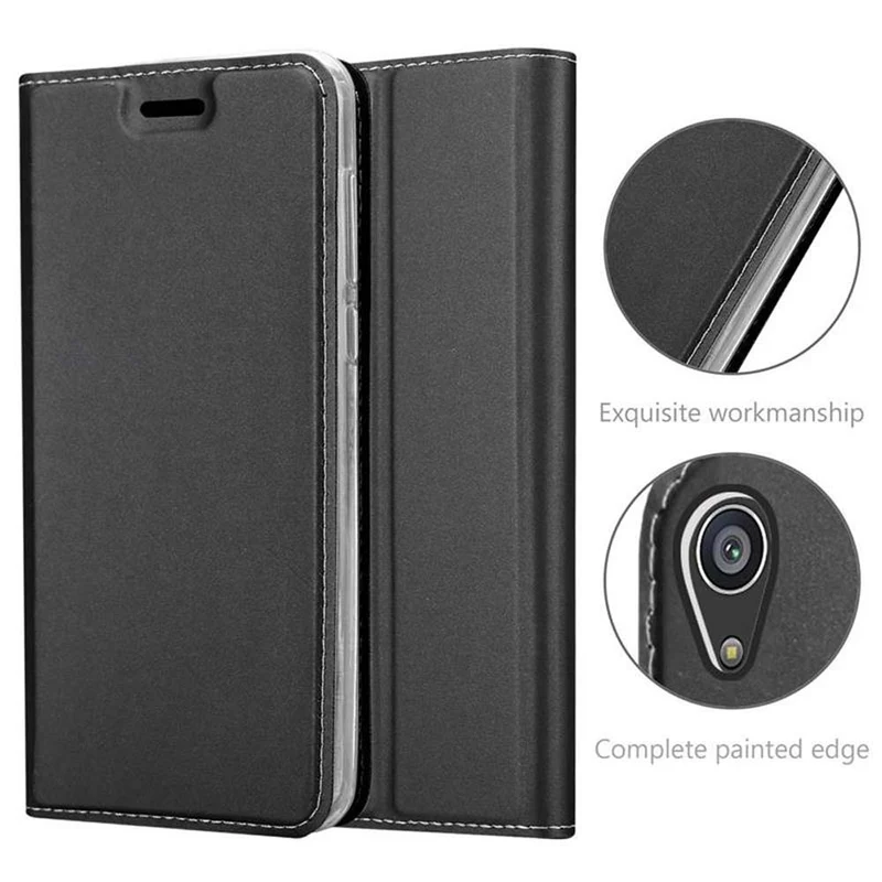 Cadorabo Hülle kompatibel mit Sony Xperia Z5 PREMIUM Schutzhülle mit Magnetverschluss, Standfunktion und Kartenfach