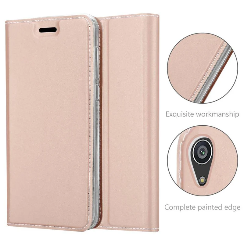 Cadorabo Hülle kompatibel mit Sony Xperia Z5 PREMIUM Schutzhülle mit Magnetverschluss, Standfunktion und Kartenfach