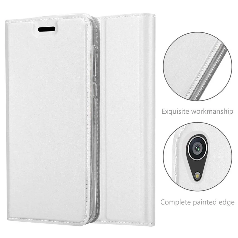 Cadorabo Hülle kompatibel mit Sony Xperia Z5 PREMIUM Schutzhülle mit Magnetverschluss, Standfunktion und Kartenfach