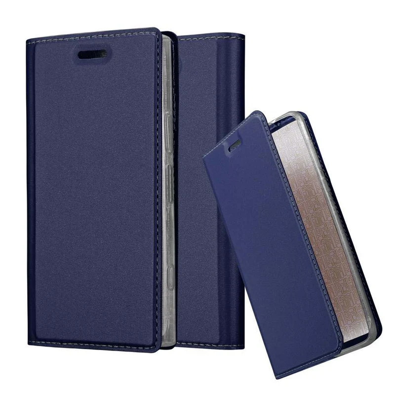 Cadorabo Hülle kompatibel mit Sony Xperia XZ1 COMPACT Schutzhülle mit Magnetverschluss, Standfunktion und Kartenfach