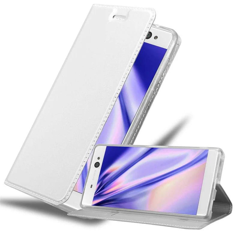 Cadorabo Hülle kompatibel mit Sony Xperia XA ULTRA Schutzhülle mit Magnetverschluss, Standfunktion und Kartenfach