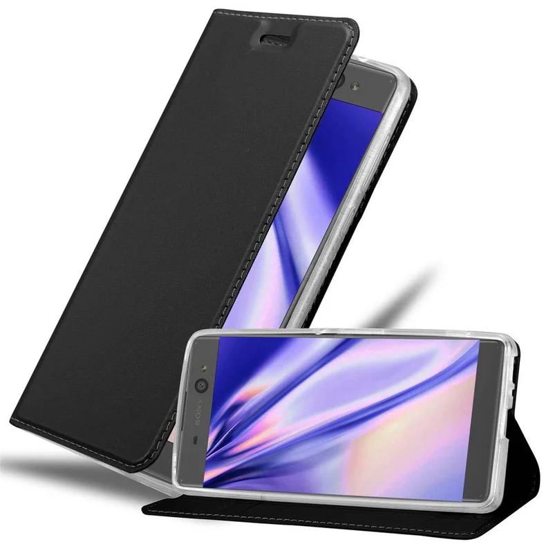 Cadorabo Hülle kompatibel mit Sony Xperia XA Schutzhülle mit Magnetverschluss, Standfunktion und Kartenfach