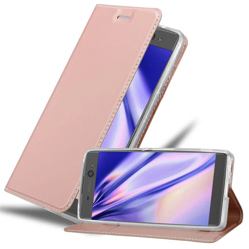 Cadorabo Hülle kompatibel mit Sony Xperia XA Schutzhülle mit Magnetverschluss, Standfunktion und Kartenfach