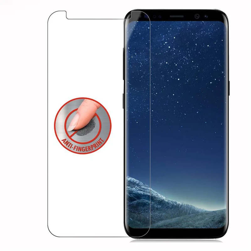 Cadorabo Panzer Folie kompatibel mit Samsung Galaxy S8 - Schutzfolie Gehärtetes (Tempered) Display-Schutzglas in 9H Härte mit 3D Touch Kompatibilität