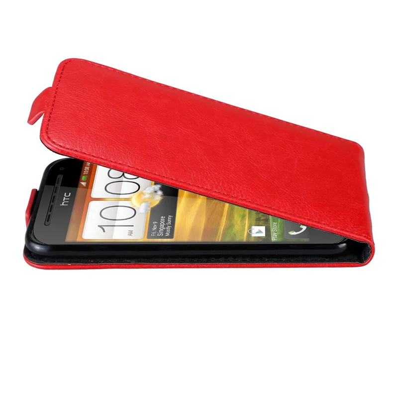 Cadorabo Hülle kompatibel mit HTC ONE SV Schutzhülle im Flip Design aus glattem Kunstleder