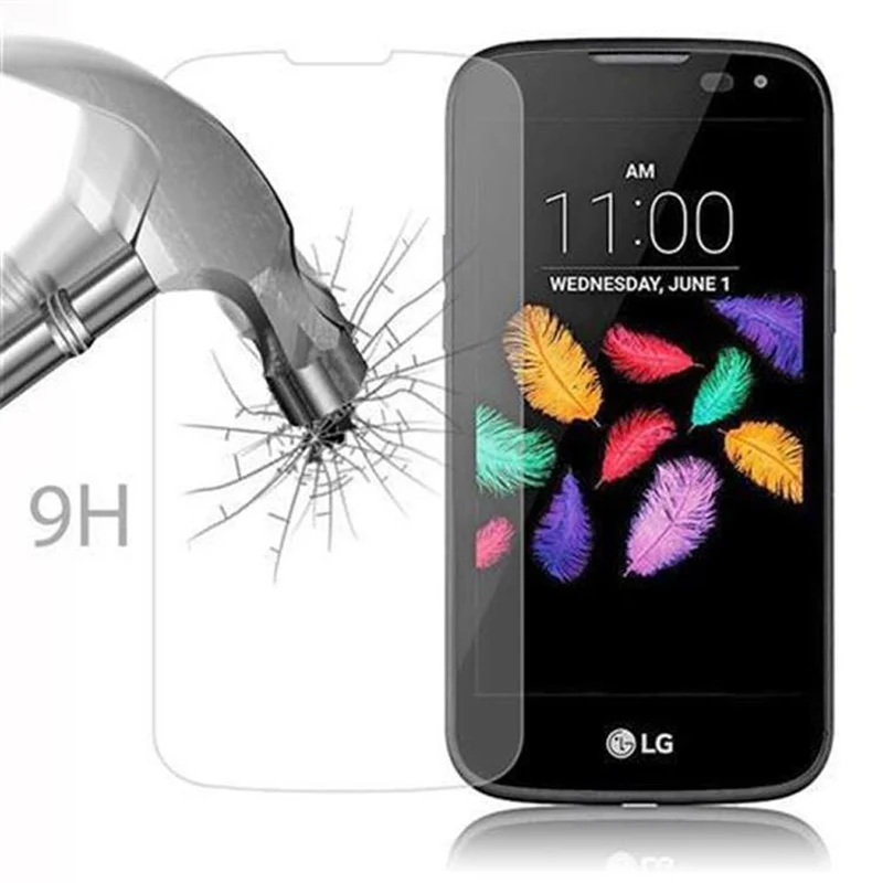Cadorabo Panzer Folie kompatibel mit LG K3 2016 - Schutzfolie Gehärtetes (Tempered) Display-Schutzglas in 9H Härte mit 3D Touch Kompatibilität