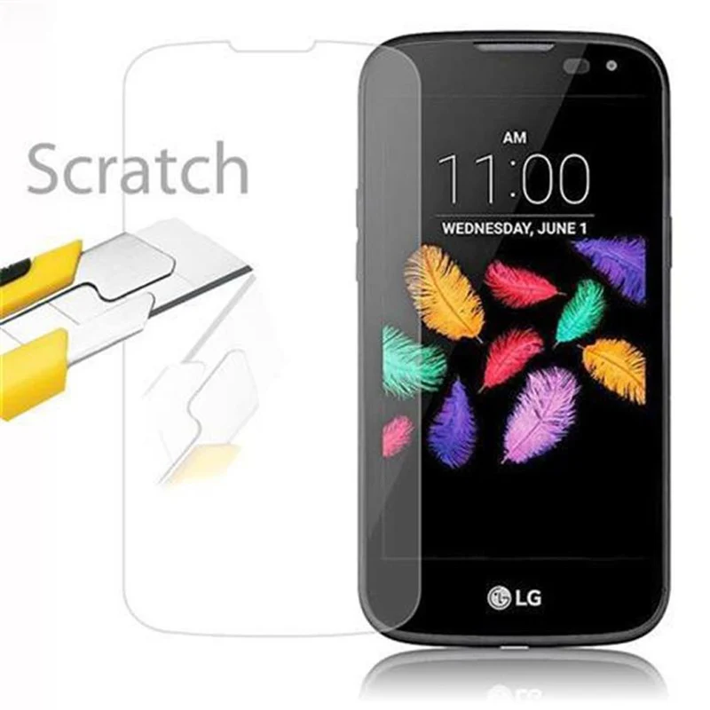 Cadorabo Panzer Folie kompatibel mit LG K3 2016 - Schutzfolie Gehärtetes (Tempered) Display-Schutzglas in 9H Härte mit 3D Touch Kompatibilität