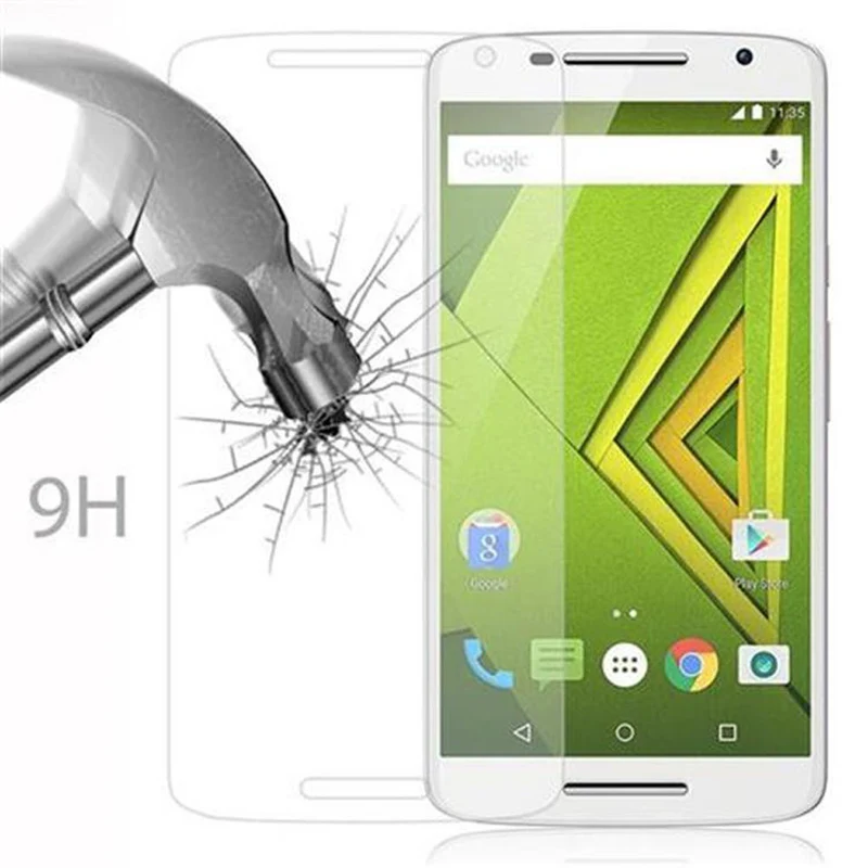 Cadorabo Panzer Folie kompatibel mit Motorola MOTO X PLAY - Schutzfolie Gehärtetes (Tempered) Display-Schutzglas in 9H Härte mit 3D Touch Kompatibilität