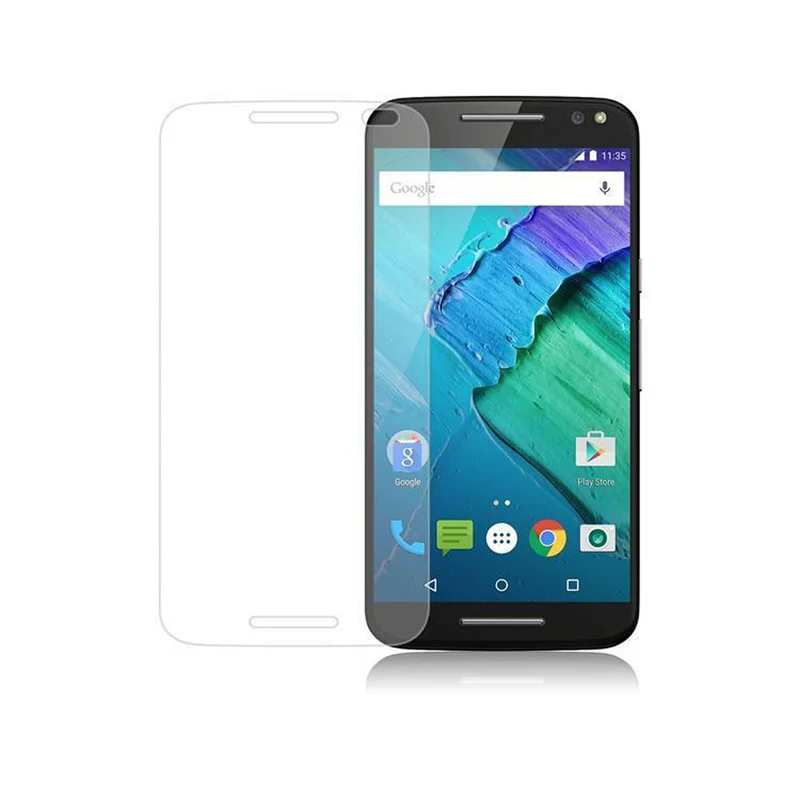 Cadorabo Panzer Folie kompatibel mit Motorola MOTO X STYLE - Schutzfolie Gehärtetes (Tempered) Display-Schutzglas in 9H Härte mit 3D Touch Kompatibilität