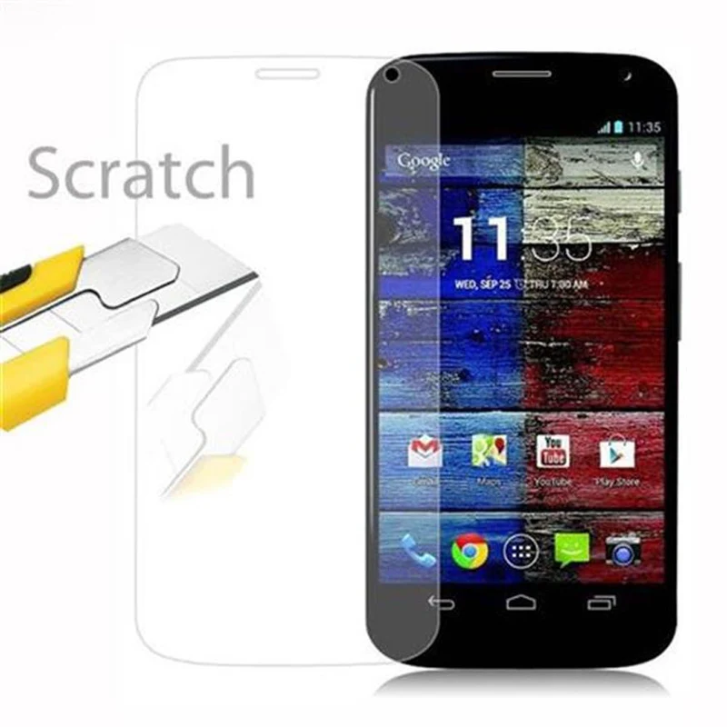 Cadorabo Panzer Folie kompatibel mit Motorola MOTO X - Schutzfolie Gehärtetes (Tempered) Display-Schutzglas in 9H Härte mit 3D Touch Kompatibilität