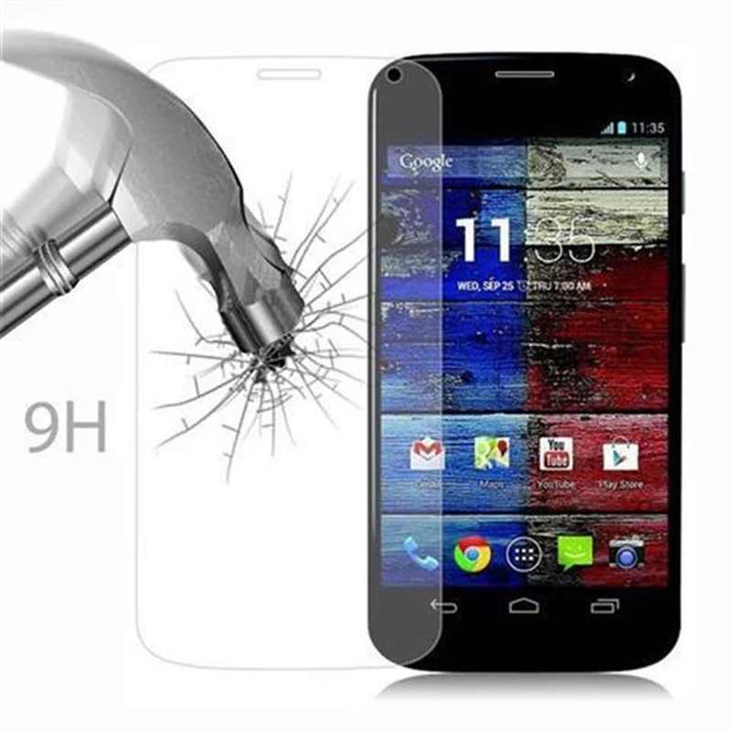 Cadorabo Panzer Folie kompatibel mit Motorola MOTO X - Schutzfolie Gehärtetes (Tempered) Display-Schutzglas in 9H Härte mit 3D Touch Kompatibilität