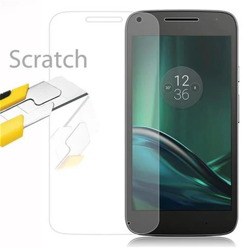 Cadorabo Panzer Folie kompatibel mit Motorola MOTO G4 PLAY - Schutzfolie Gehärtetes (Tempered) Display-Schutzglas in 9H Härte mit 3D Touch Kompatibilität